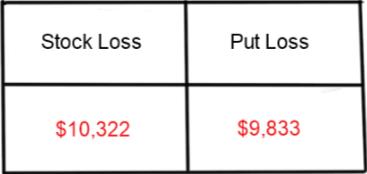 Stock Loss and Put Loss A